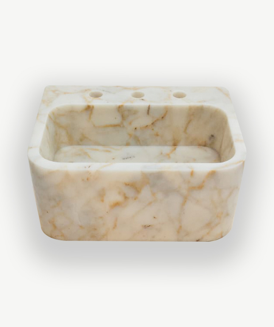 Calacatta Gold Rectangular Basin - Image 3