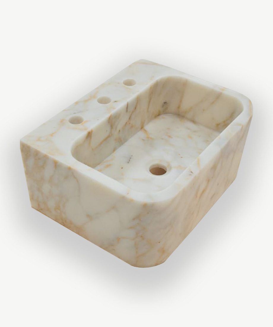 Calacatta Gold Rectangular Basin - Image 4
