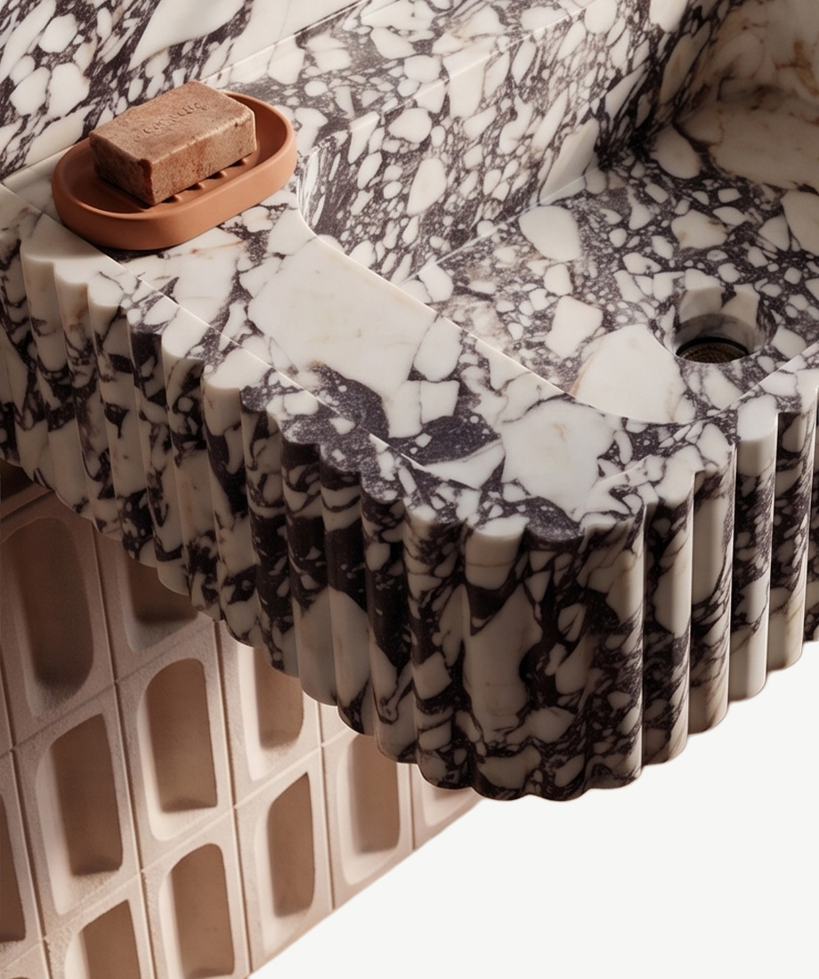 Round Marble Wash Basin - Image 2