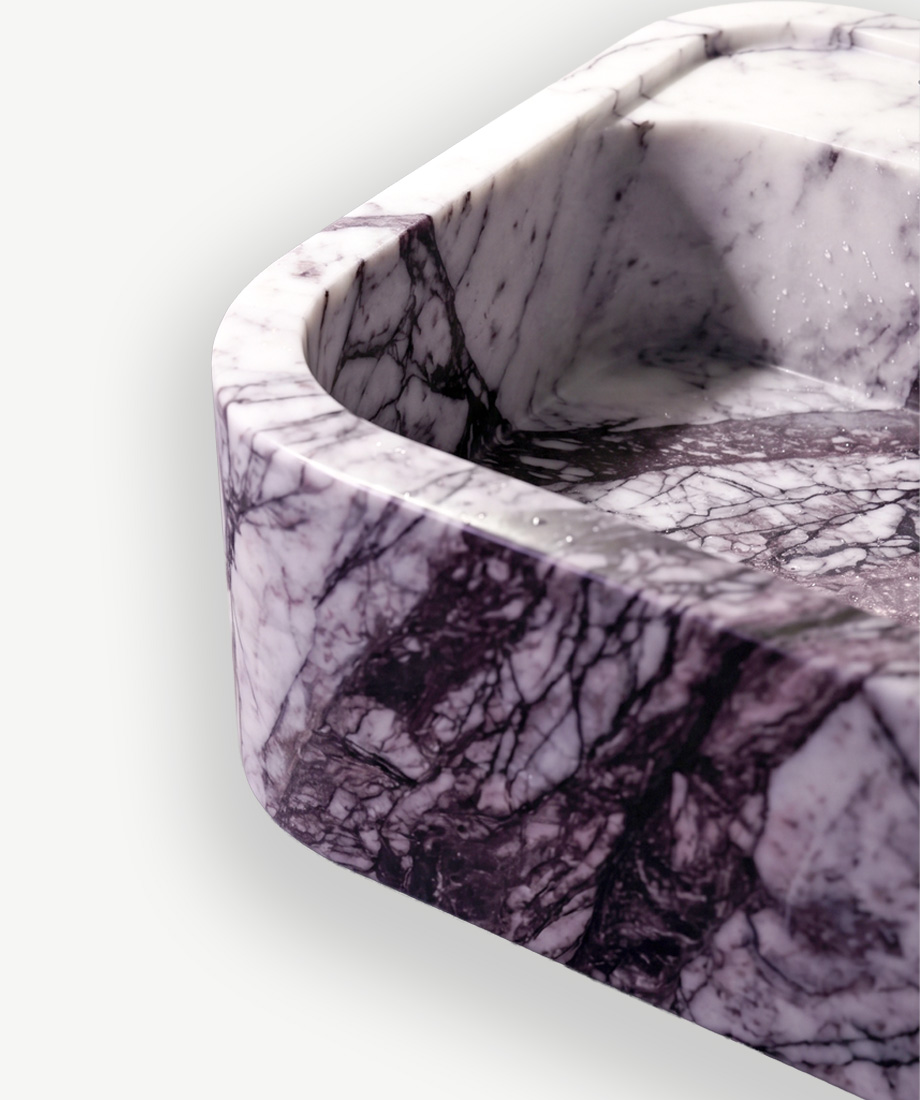 Rectangular Marble Wash Basin - Görsel 2