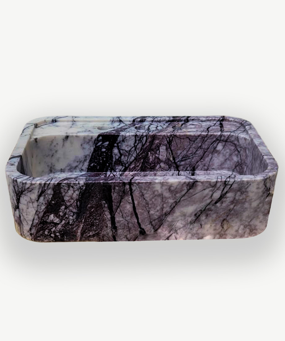 Rectangular Marble Wash Basin - Görsel 3