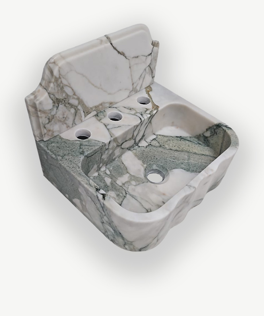 Green Veined Fluted Trough Sink - Görsel 3