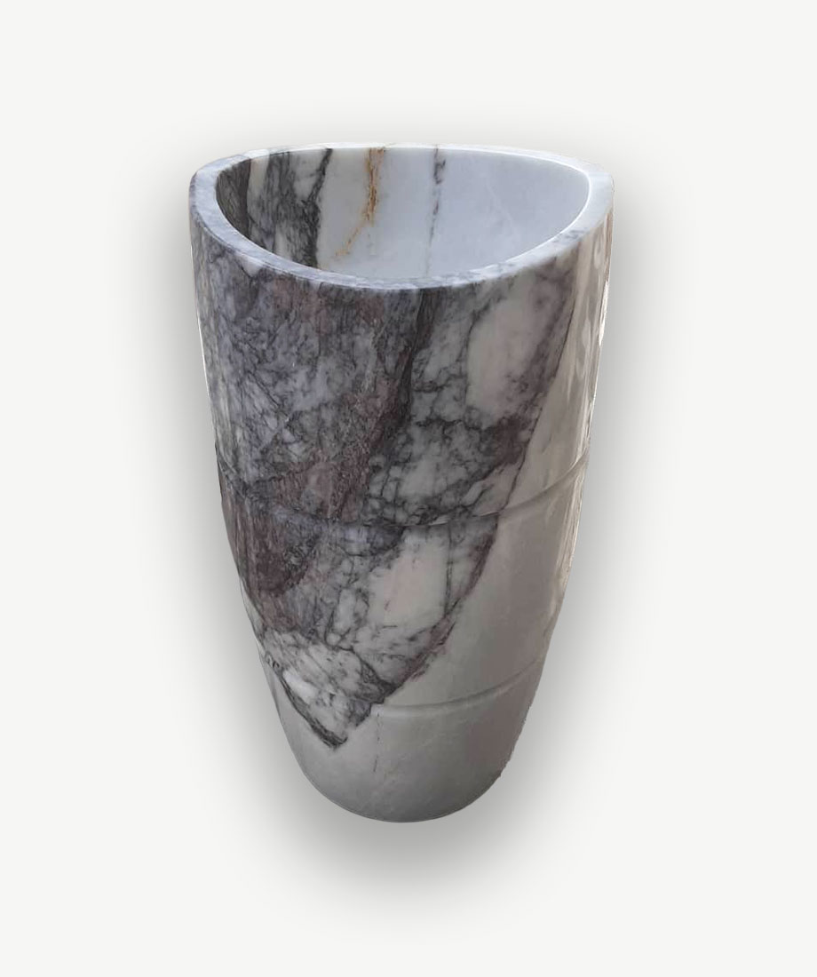 Calacatta Viola Pedestal Basin - Görsel 4