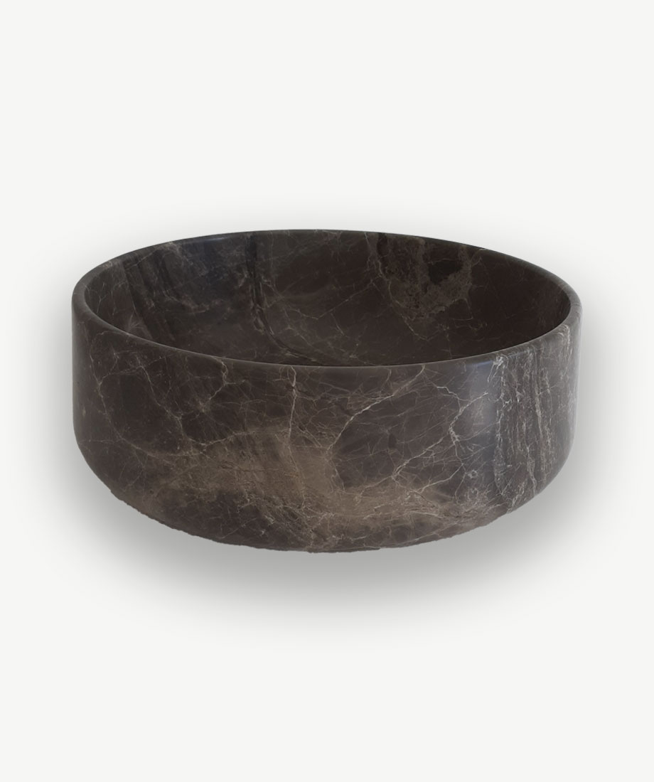 Dark Emperador Round Wash Basin - Image 5