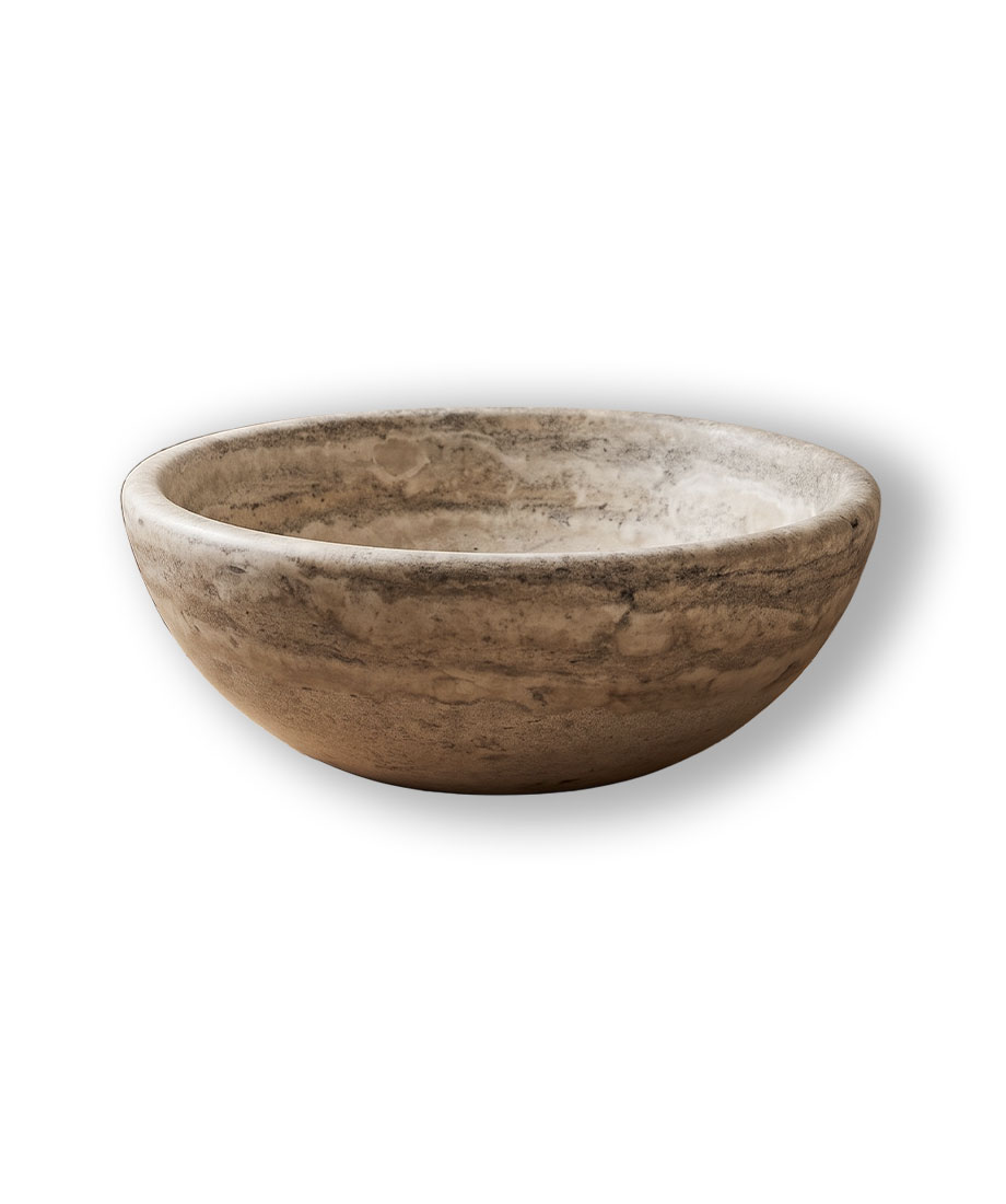 Silver Travertine Wash Basin - Görsel 3